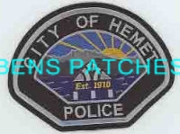 CALIFORNIA,HEMET POLICE 3